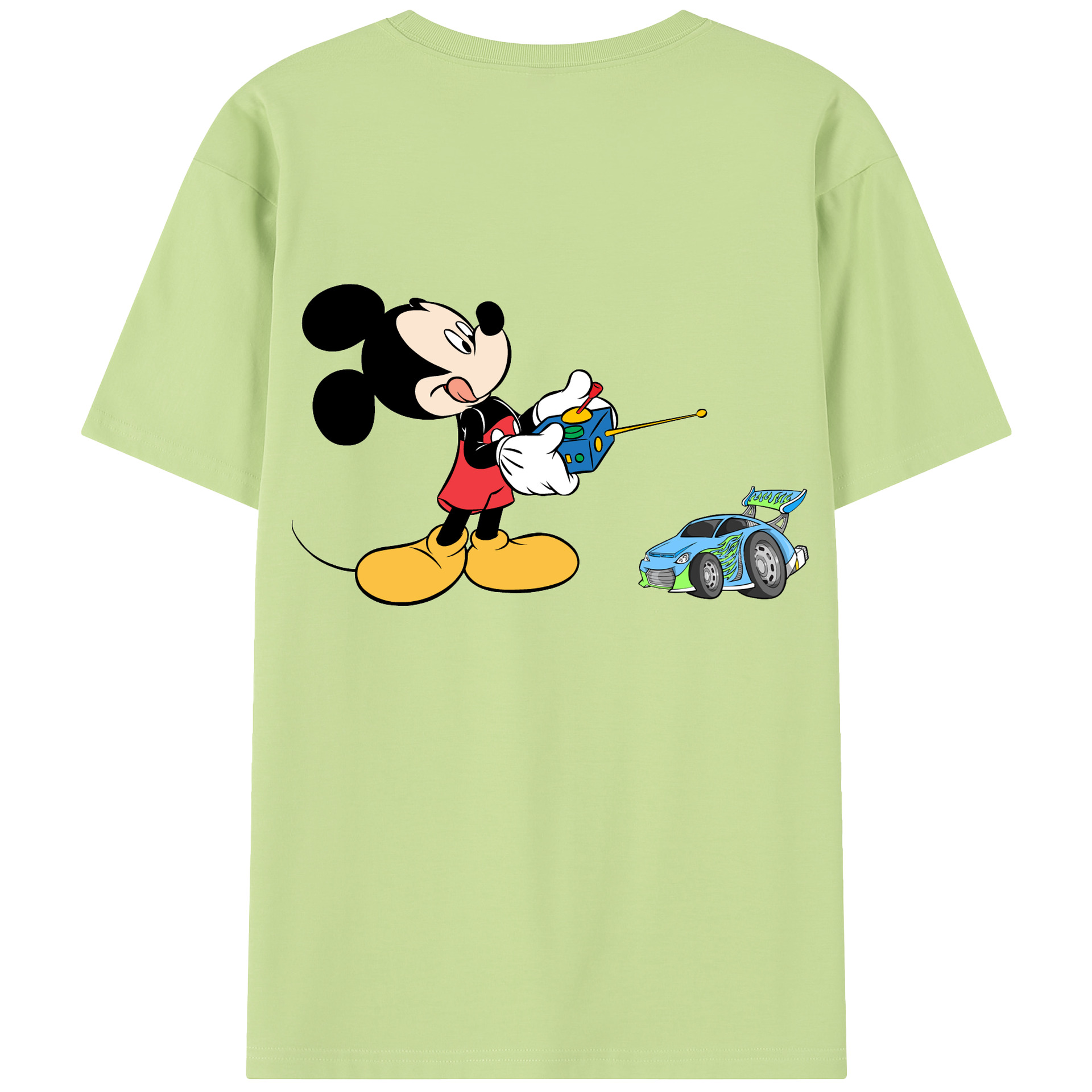 （画像用） ミッキーマウス Mickey Mouse 綿100％半袖Tシャツ（背面プリント）